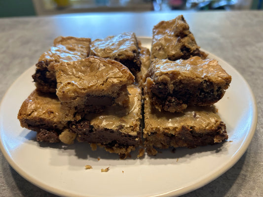 Bourbon Pecan Chocolate Chunk Blondies: A Sweet Treat with a Nutty Twist