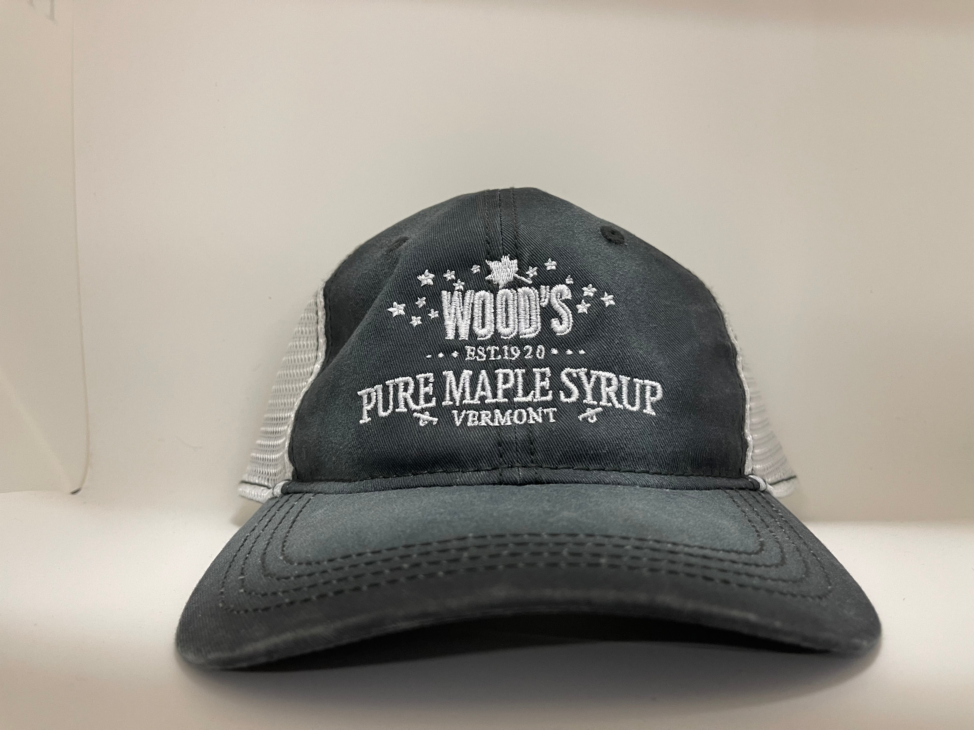 Faded Grey Hat Wood s Vermont Syrup Company